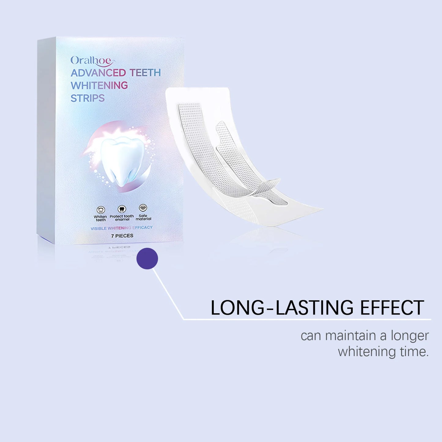 Teeth Whitening Strips Remove Yellow Smoke Tea Stains Cleansing Brightening Anti-Sensitivity Fresh Breath Teeth Bleaching Strips