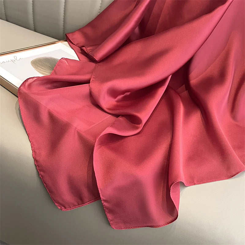 Satin Muslim Hijab Shawl | Faeva London