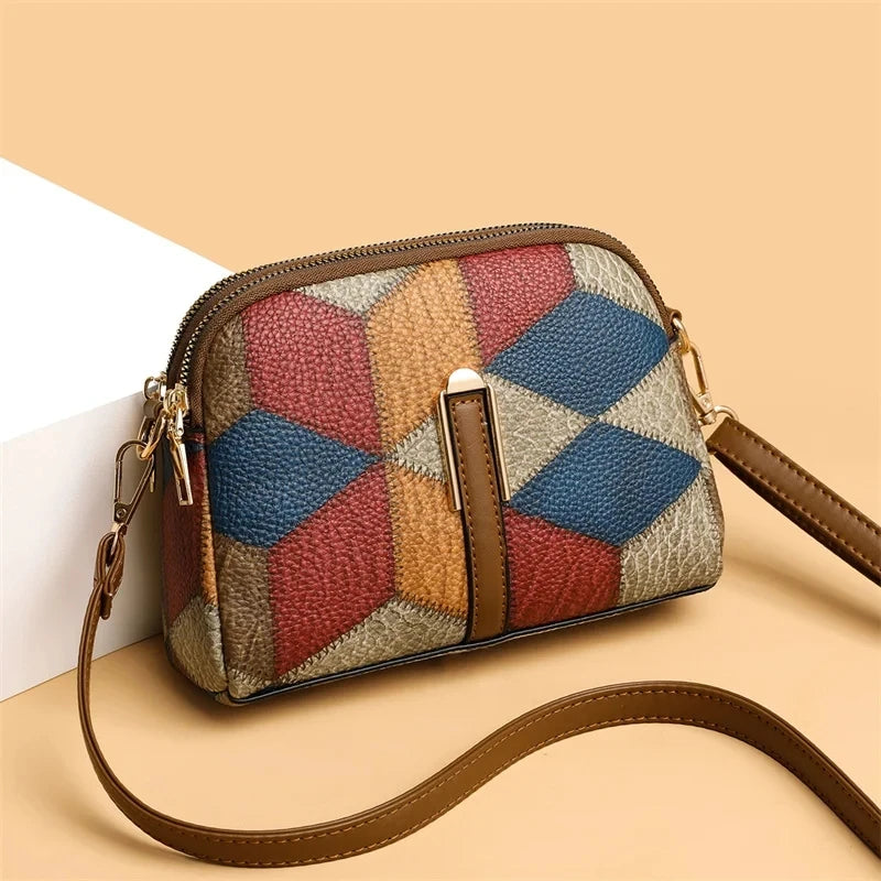 Luxury Plaid Shoulder Bag