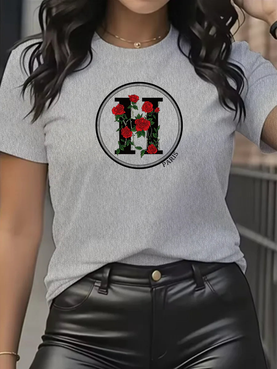 Women's T-Shirt Leisure Fashion Short Sleeve Cotton Tees High Quality Comfortable Brand T-shirt Summer Streetwear Y2k Top
