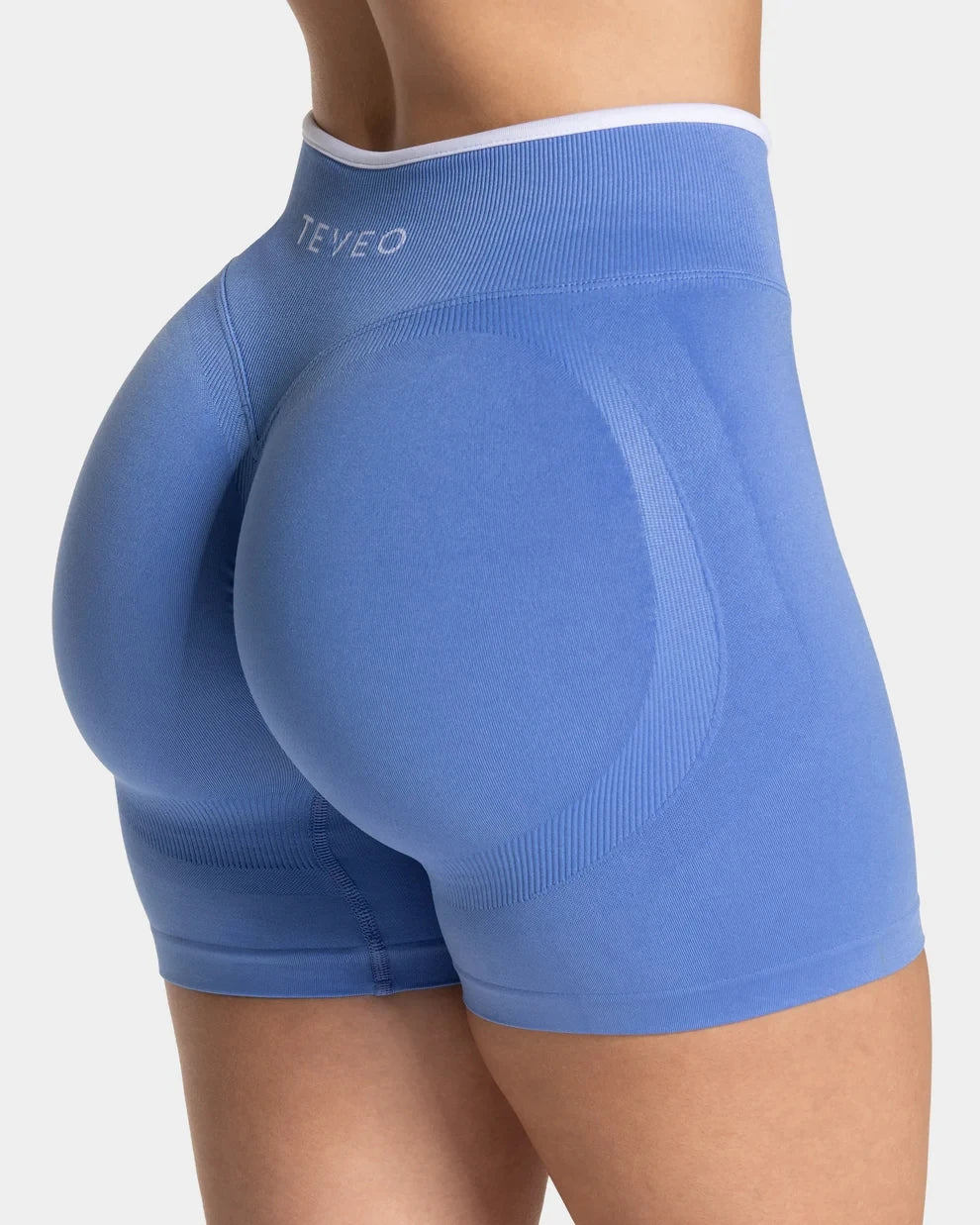 TEVEO Shorts Low Waist Seamless Women Yoga Shorts Scrunch Bum Gym Shorts Workout Biker Stretch Fitness Short Fashion Running