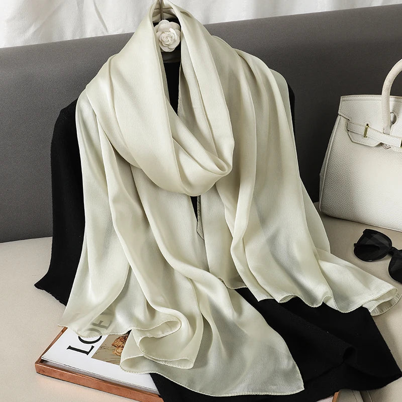 Satin Muslim Hijab Shawl | Faeva London
