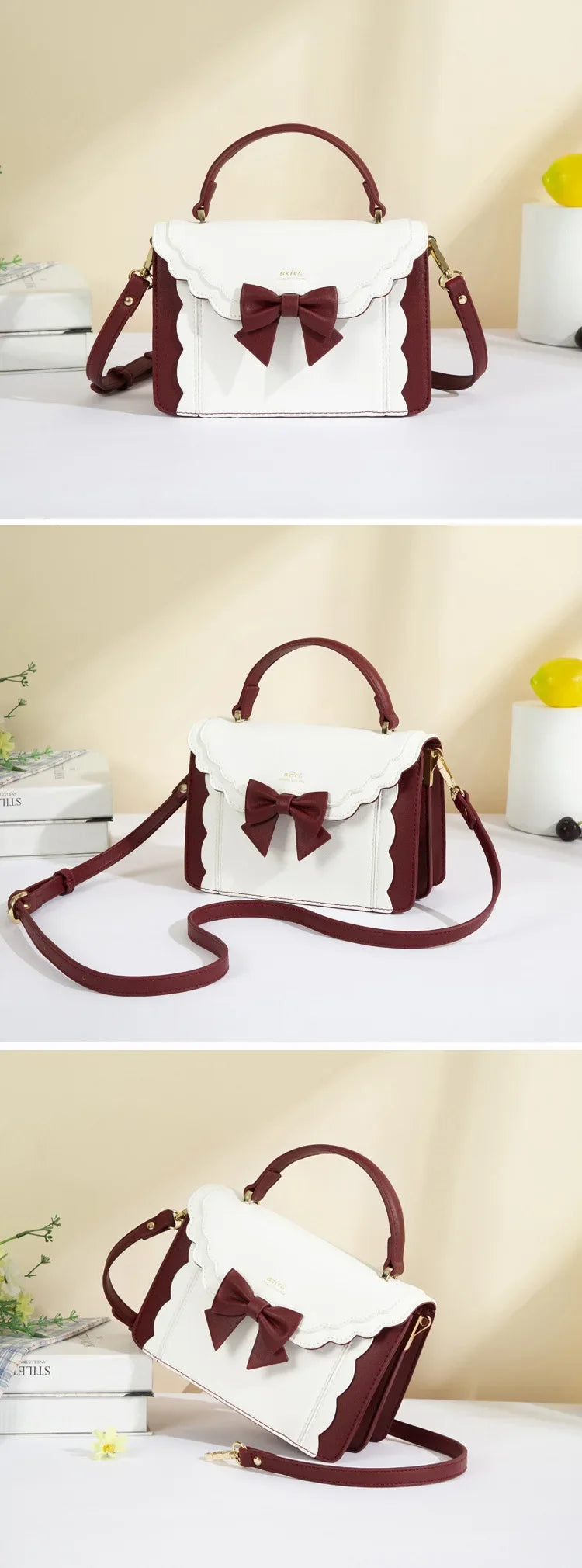 Square Bow Lolita Crossbody Bag