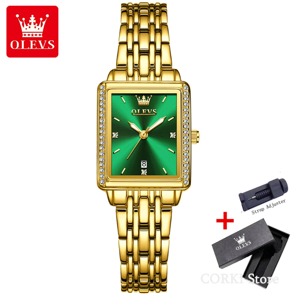 OLEVS 9995 Elegant Quartz Ladies Womens Wristwatces Date Watch for Women Luxury Waterproof Luminous Watches Relojes Para Mujer
