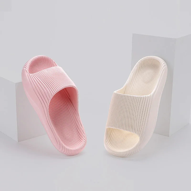Smile Pop Soft EVA Slippers For Women Summer Flat Sole Women's Sandals Outdoor Casual Non-slip Beach Shoes Home Cozy Women Shoes