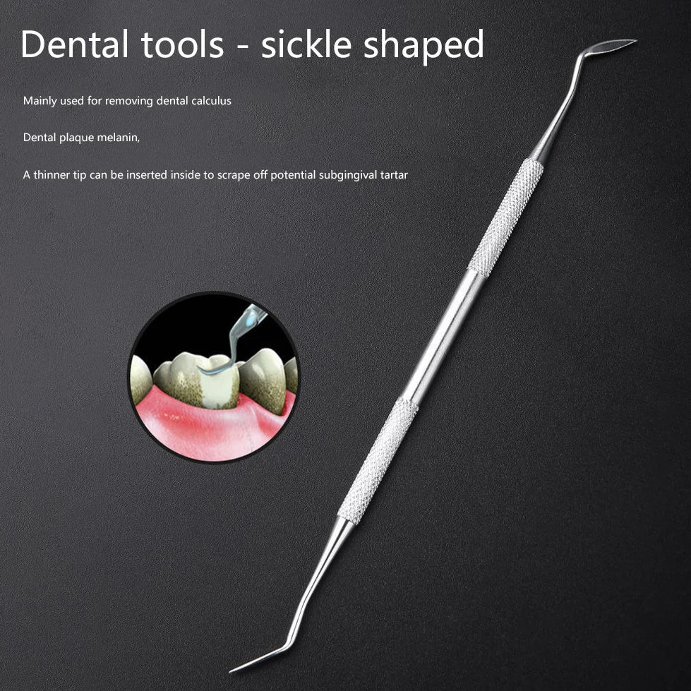 Stainless steel dental cleaning tools, dental tools, washable teeth cleaning tools, protecting teeth and oral care