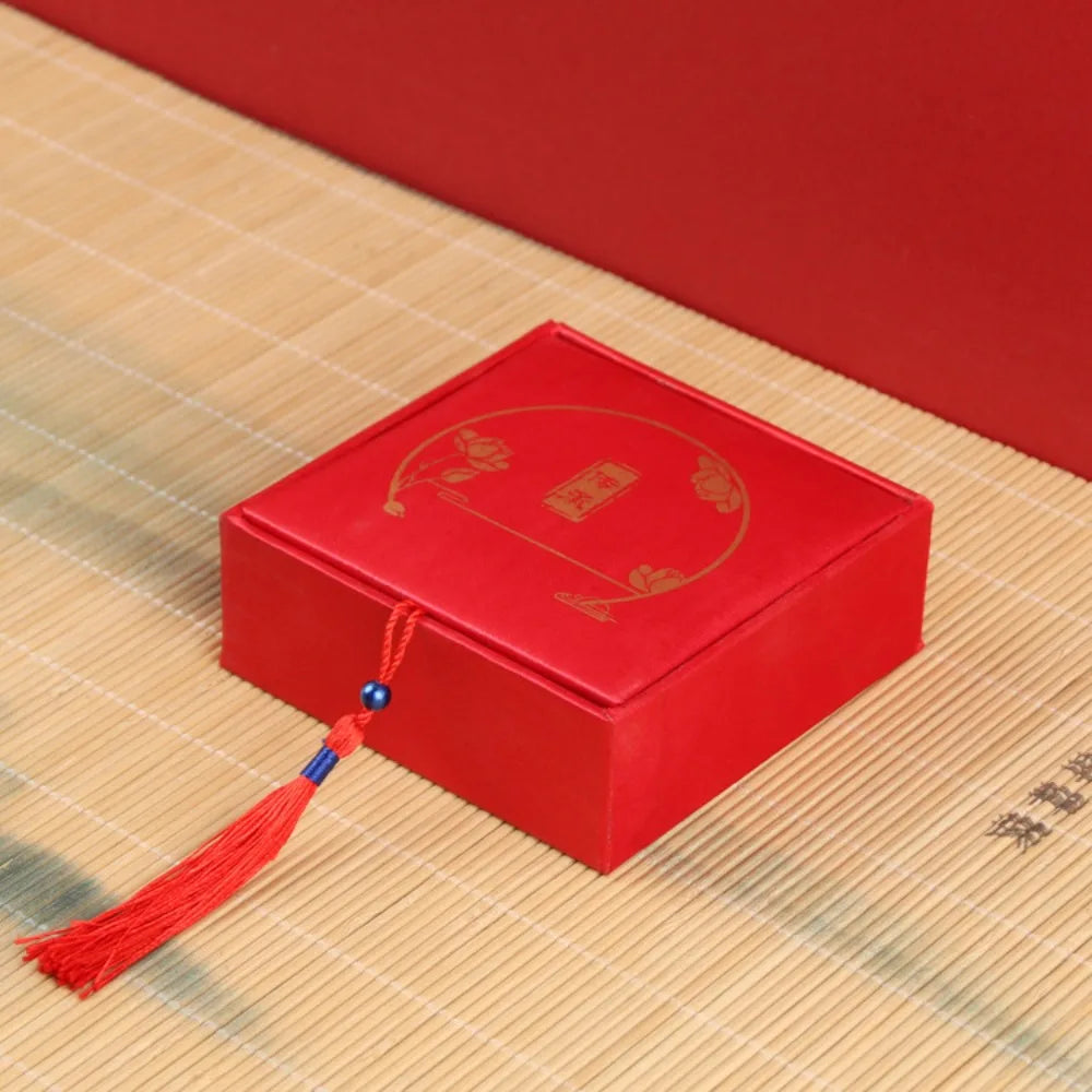 Mini Chinese Style Jewelry Box with Fringe Portable Bracelet Storage Box Necklace Organizor Jewelry