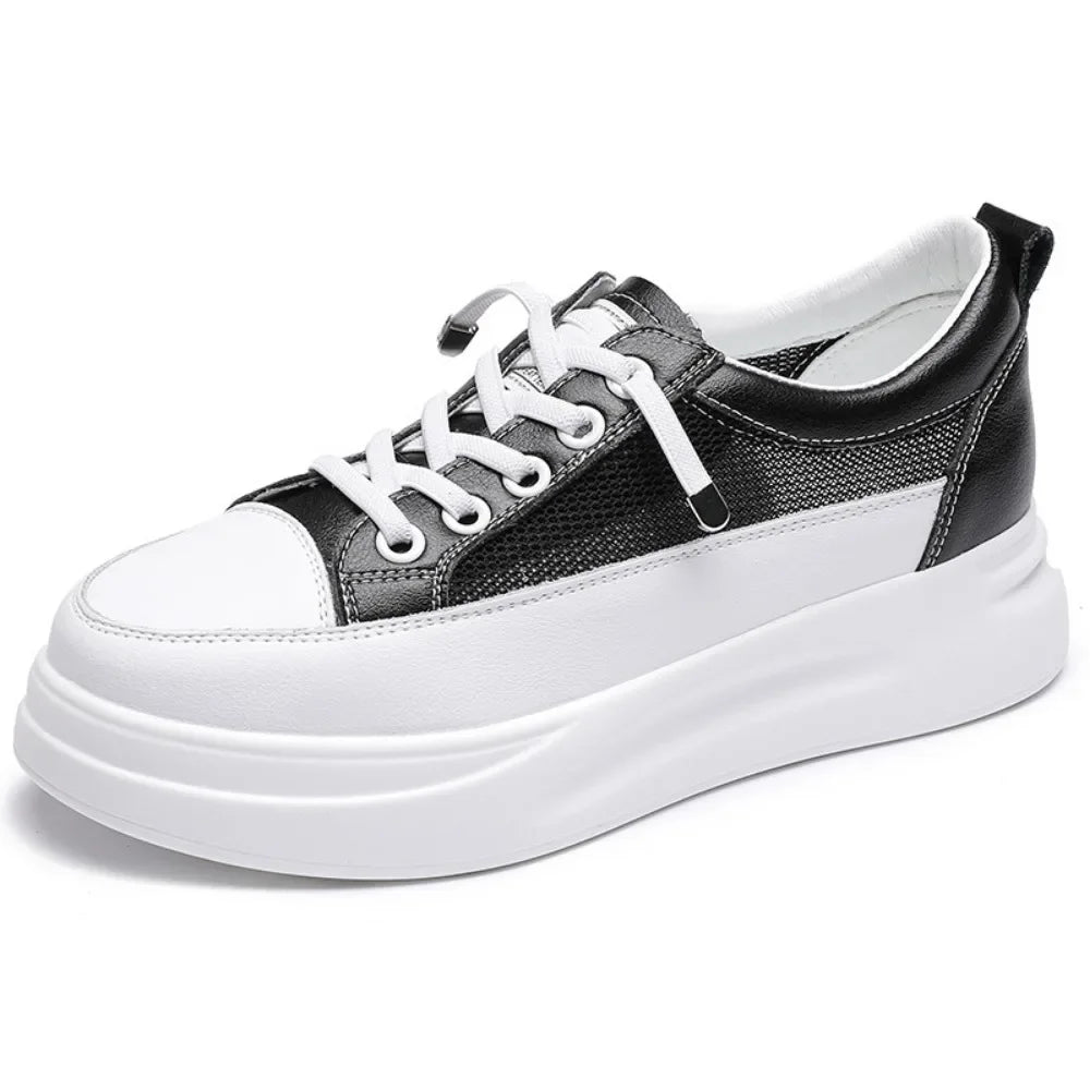 Sneakers Women 2026 Spring Autumn Versatile Matsuke Increase Breathable Leisure Board Shoe Female Woman Shoes platform sneakers