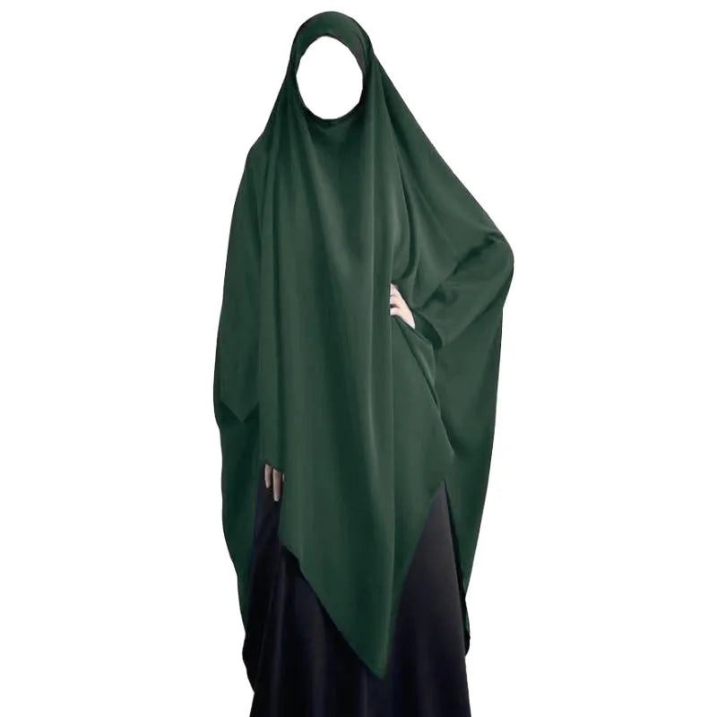 Eid Hooded Muslim Long Khimar Women Hijab Maxi Dress Prayer Garment Djellaba Jilbab Abaya Ramadan Gown Islamic Niqab Burka Jubah