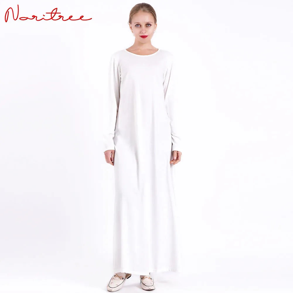 Inner dress Stretch Islamic Inside Dress Robes Inside Fancy Dress Inner Dress French Stylish Modesty Islamic Dress Wy1492