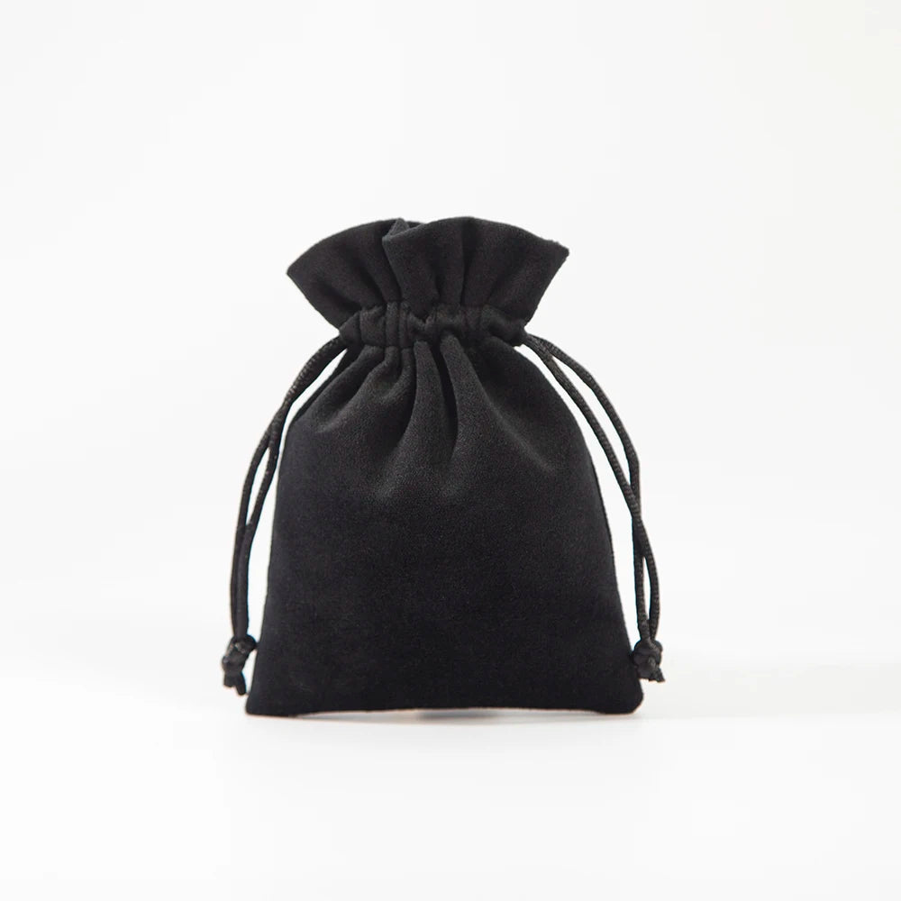 100Pcs Soft Jewelry Drawstring Velvet Bag Rings Earri | Faeva London