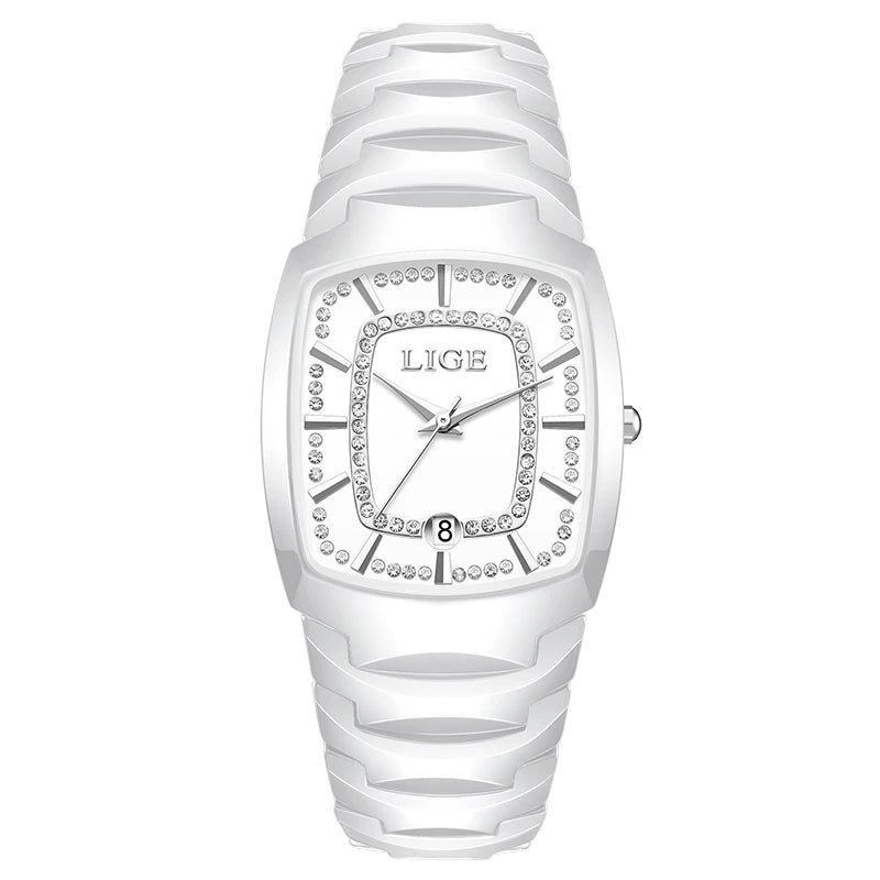 LIGE Luxury Watch for Woman Waterproof Stainless Steel Quartz Ladies Watch Outdoor Sport Women's Watches Elegant Female Clock