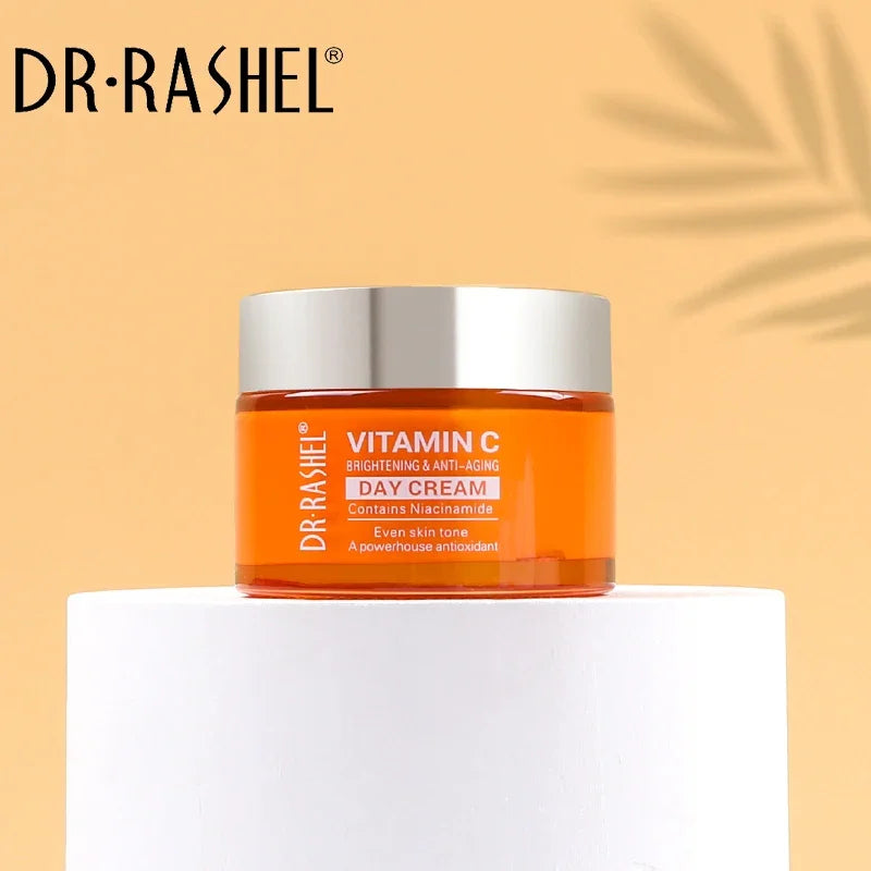 DR.RASHEL Vitamin C Brighten Face Whitening Cream Skin Revitalizer Moisturizing Anti-aging Facial Rejuvenating Day Night Cream