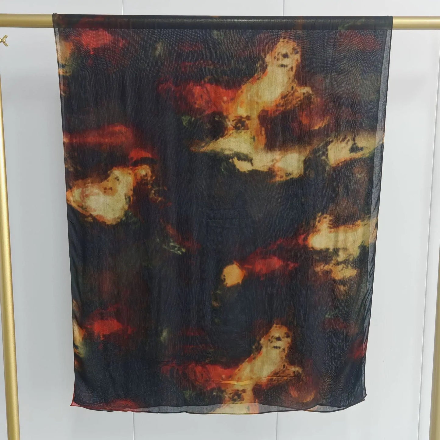 New Double-sided Print Modal Hijab Rayon Cotton Scarf Premium Shawls for Women Cotton Print Shawl Ink Print Muslim Headscarf