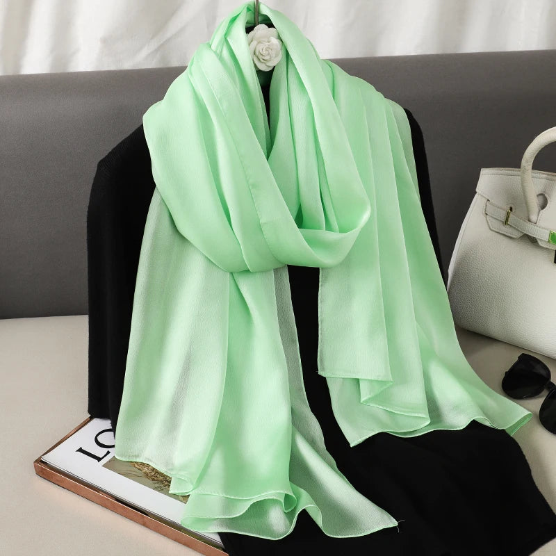 Satin Muslim Hijab Shawl | Faeva London