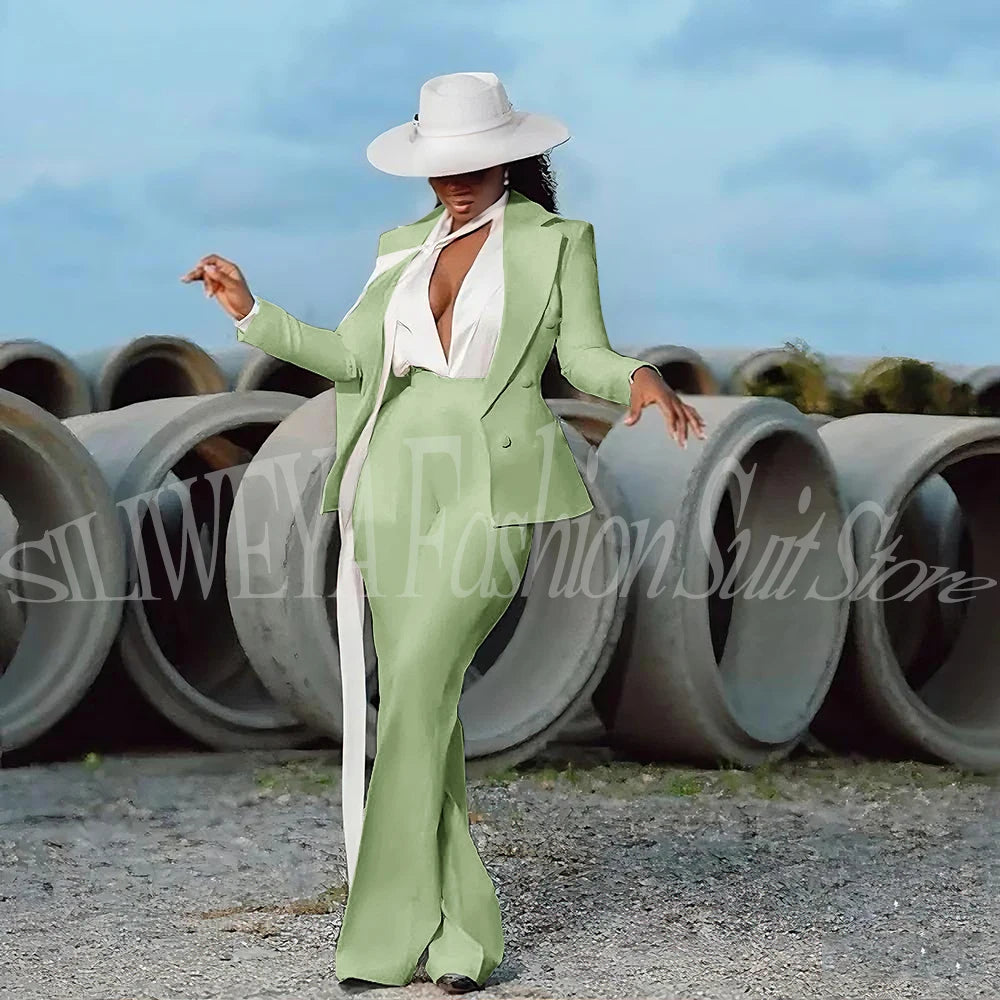 White Evening Suit 2-Piece | Faeva London