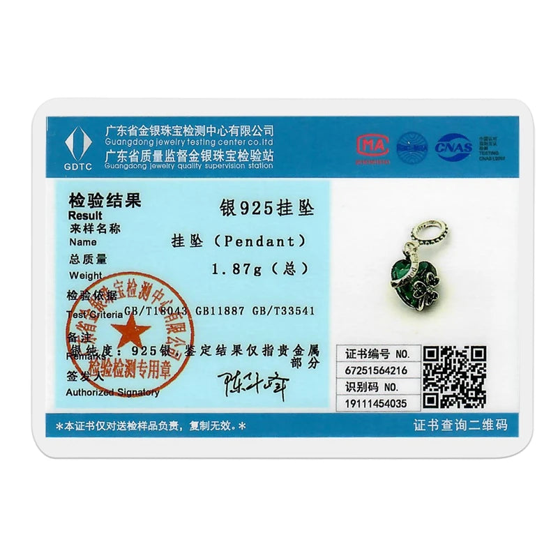 Heart Of The Ocean Charms Bead 925 Sterling Silver CZ Blue Zircon Forever Lover Pendant Fit Original Bracelet DIY Jewelry Gift