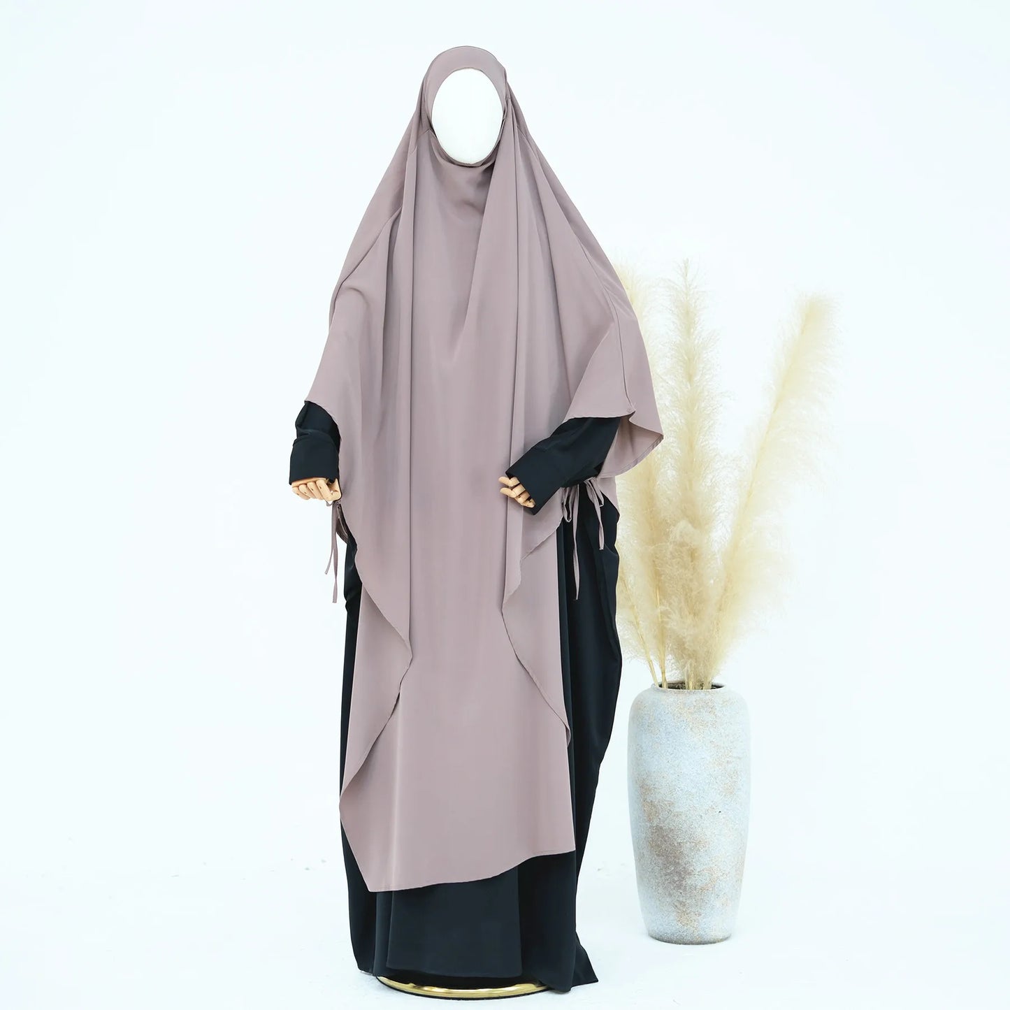 Plain Nida Extra Long Khimar Hijab Scarf Muslim Prayer Clothes Islamic Jilbab Hijabs for Women Abaya Headscarf Niqab Ramadan Eid