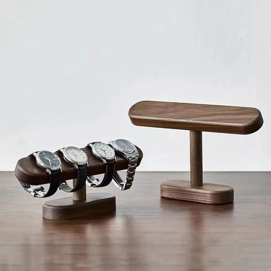 Walnut Watch Bracket Display Holder Jewelry Bracket Chain Anklets Hanger Stand Racks Organizer For Counter Shows