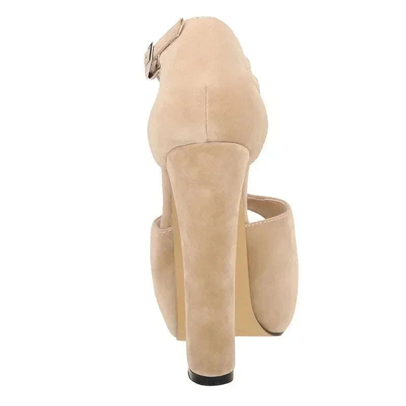 Platform Ankle Strap High Heel Sandals