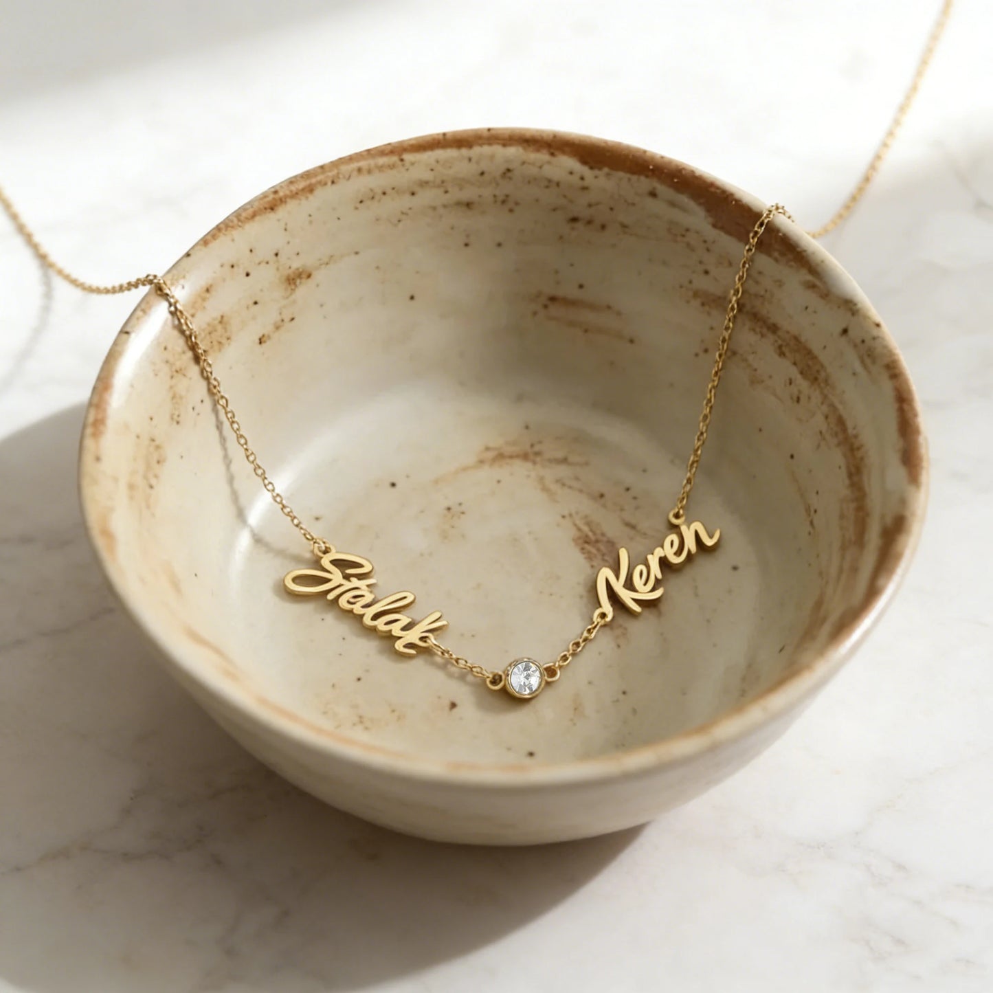 Haiyufly Custom Multiple Names Necklace for Women Stainless Steel Jewelry Zircon Heart Choker Chain Personalized Birthday Gift