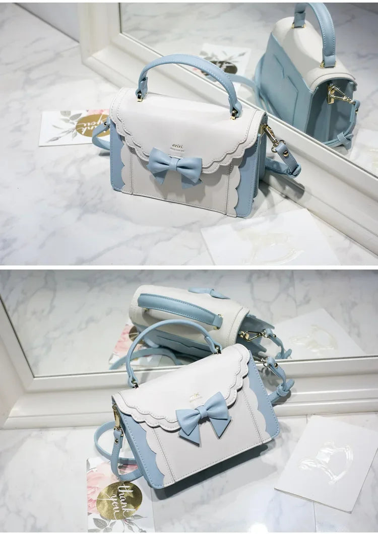 Square Bow Lolita Crossbody Bag
