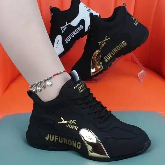New Luxury Sneakers Women Causal Fashionable Breath Woman Mesh Lace Up Sports Shoes for Women Platform Walking Designer Shoes