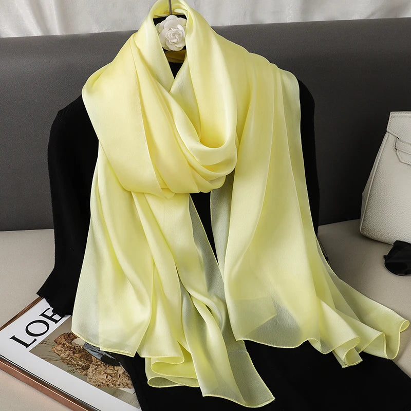 Satin Muslim Hijab Shawl | Faeva London