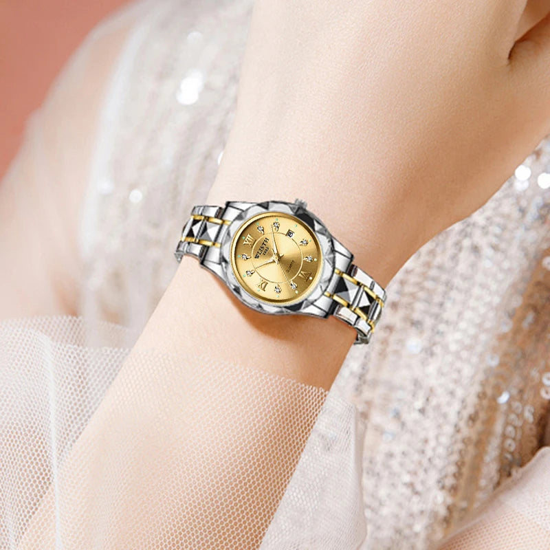 WLISTH Luxury Elegant Women Watch Luminous Waterproof Date Woman Wristwatch Stainless Steel Quartz Fashion Ladies Watches Gift