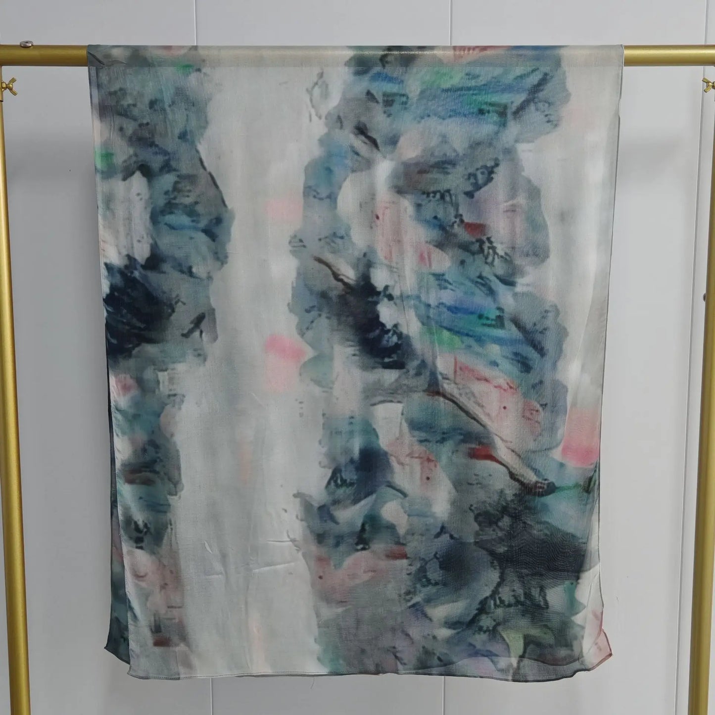 New Double-sided Print Modal Hijab Rayon Cotton Scarf Premium Shawls for Women Cotton Print Shawl Ink Print Muslim Headscarf