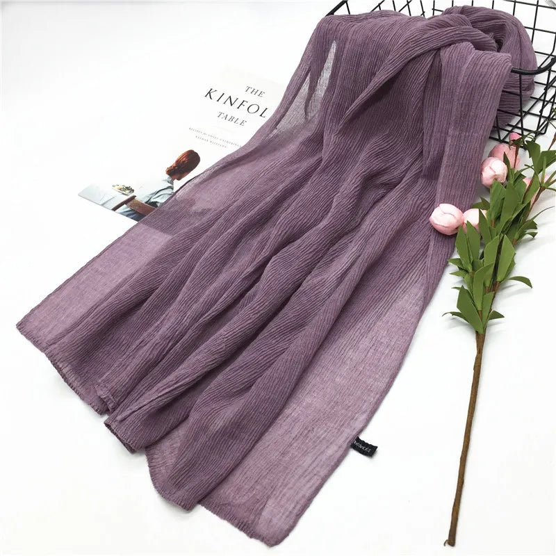 85x185cm Modal Cotton Jersey Hijabs for Women Long Muslim Shawl Plain Soft Islam Turban Tie Head Wraps Africa Headband