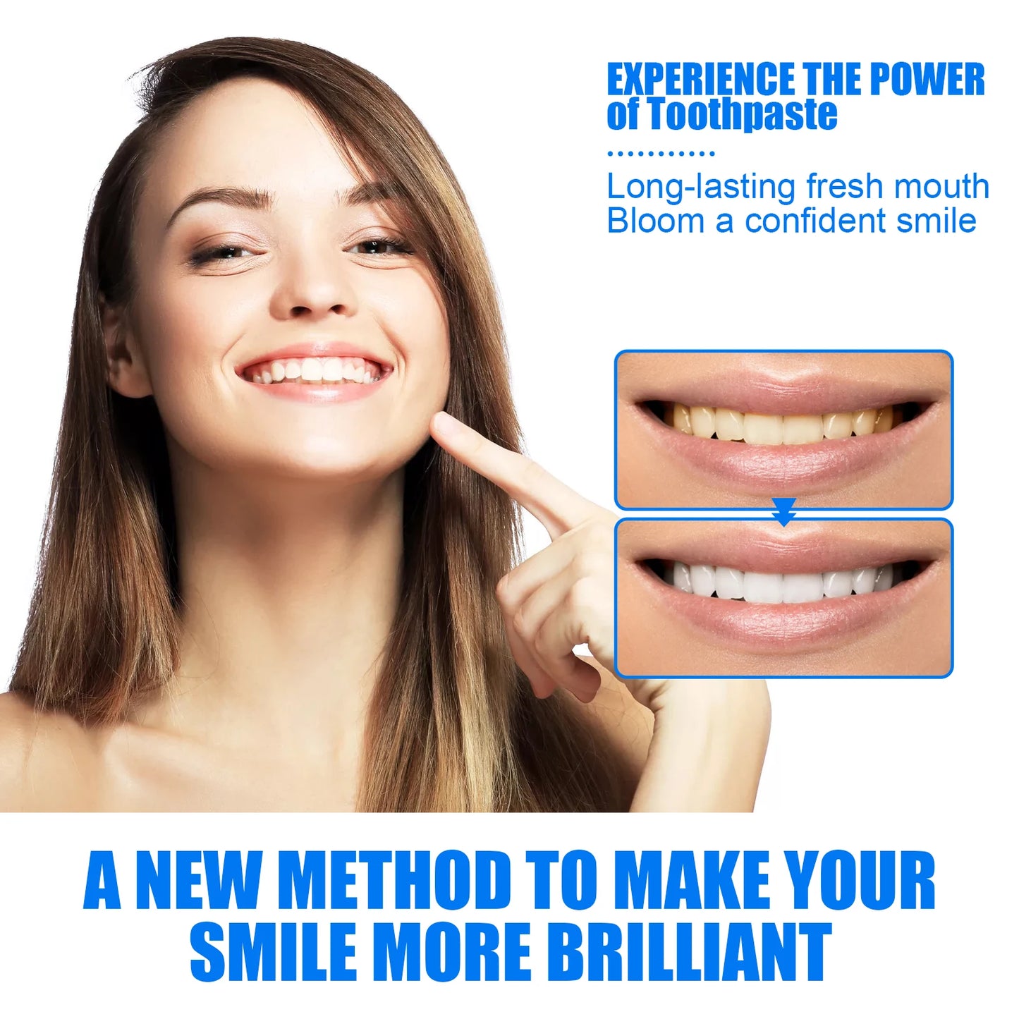 Whitening Toothpaste Various Flavors Remove Stains Clean Teeth Freshen Breath Protect Teeth-Fruity Formula Clean Fresh Mouth