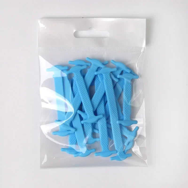 16pcs Lazy Shoelace Silicone Quick Lace Elastic Women | Faeva London