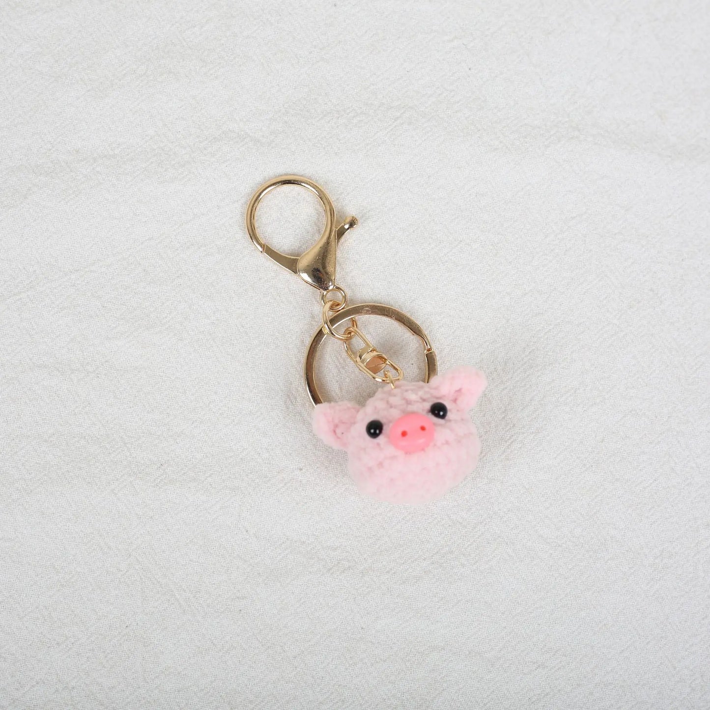 Funny Frog Doll Crochet Keychain Handmaking Mini Animal Doll Series Knitted Keyrings Cute Frog Keyrings Knitting Doll Pendant