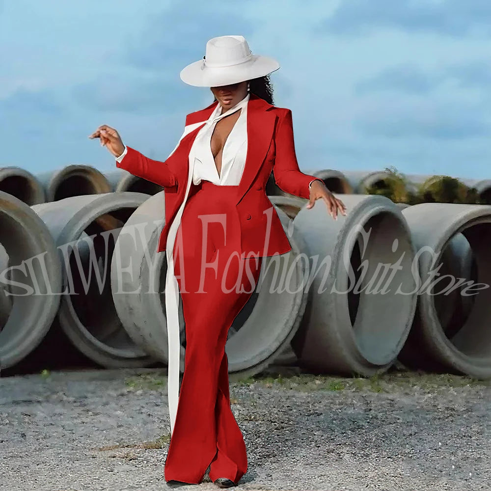White Evening Suit 2-Piece | Faeva London