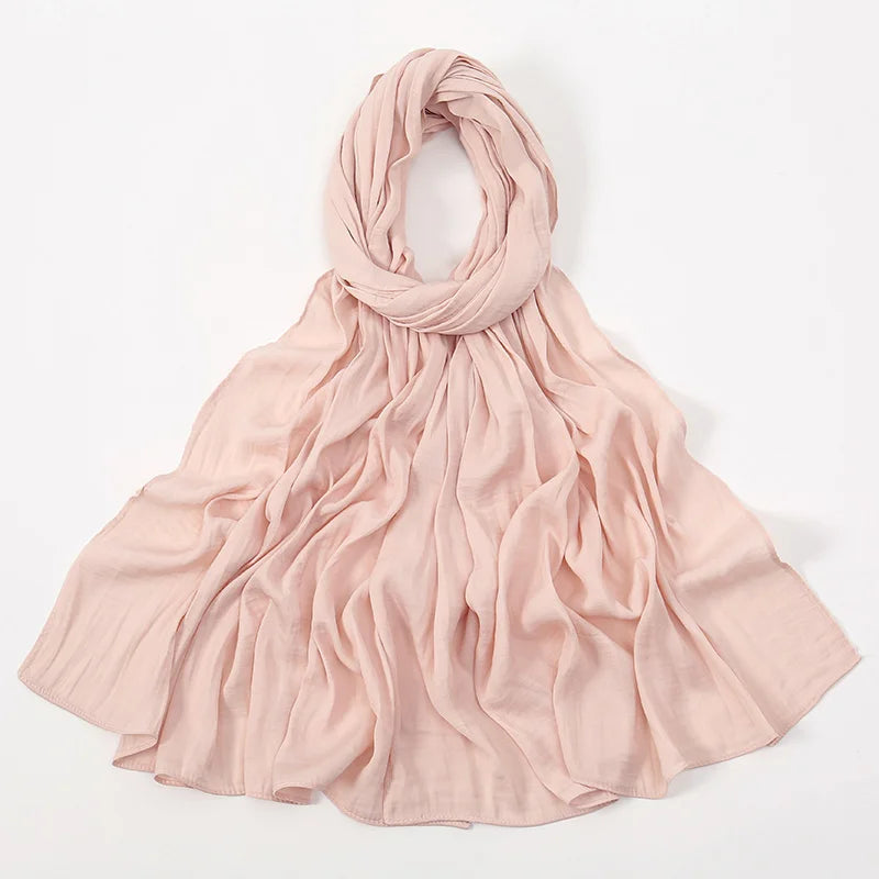 Premium Velvet Satin Chiffon Hijab Scarf Women Luxury Soft Plain Shawl For Women Muslim Hijabs Turban Femme Chic Ramadan