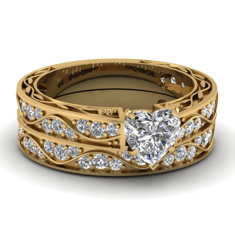 Heart Couple Rings