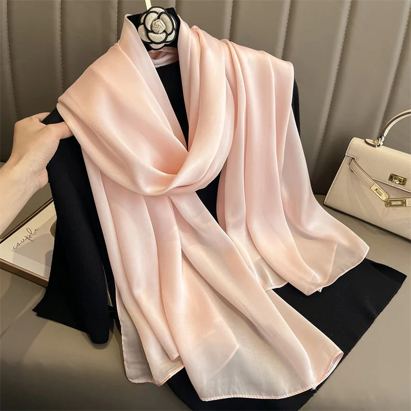 Satin Muslim Hijab Shawl | Faeva London