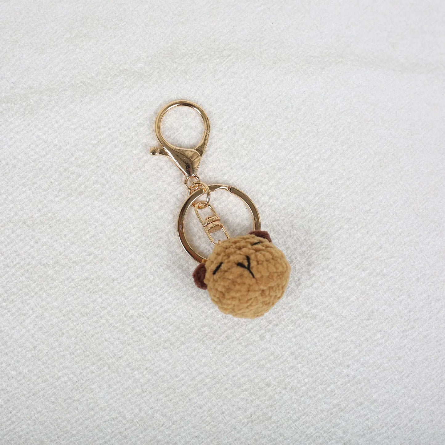 Funny Frog Doll Crochet Keychain Handmaking Mini Animal Doll Series Knitted Keyrings Cute Frog Keyrings Knitting Doll Pendant