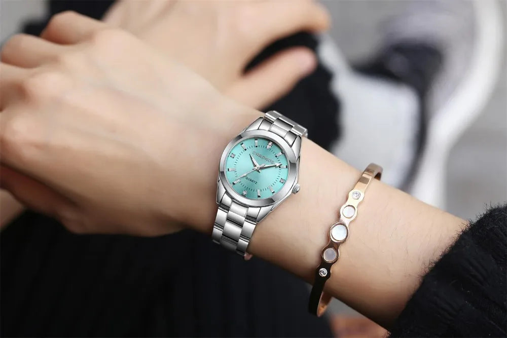 CHRONOS Elegant Women Watch Luxury Ladies Fashion Girls Wristwatch Quartz Movement Stainless Steel Gift for Female Girlfriend