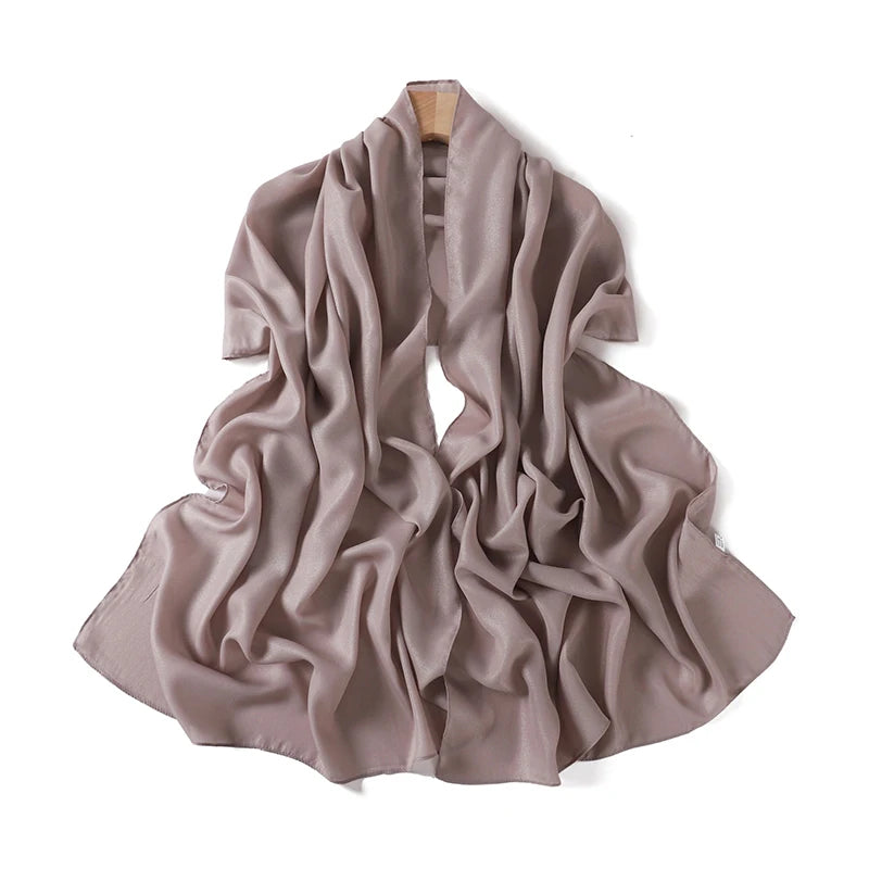 Muslim Chiffon Hijab Scarf for Women Solid Color Square Head Wrap Scarves Jersey Hijabs Islamic Turban Headband Shawl 180*70cm