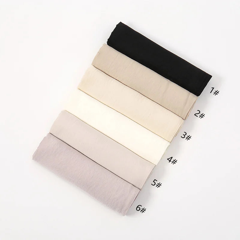 Premium Velvet Satin Chiffon Hijab Scarf Women Luxury Soft Plain Shawl For Women Muslim Hijabs Turban Femme Chic Ramadan