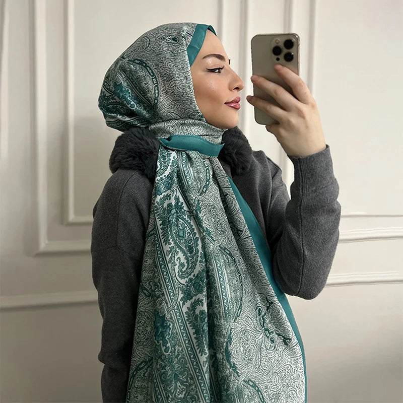 Luxury Brand Shawl Bohemian Style Cashew Print Scarf Shawl Hijab Scarf Female Foulard Soft Turban Head Wraps