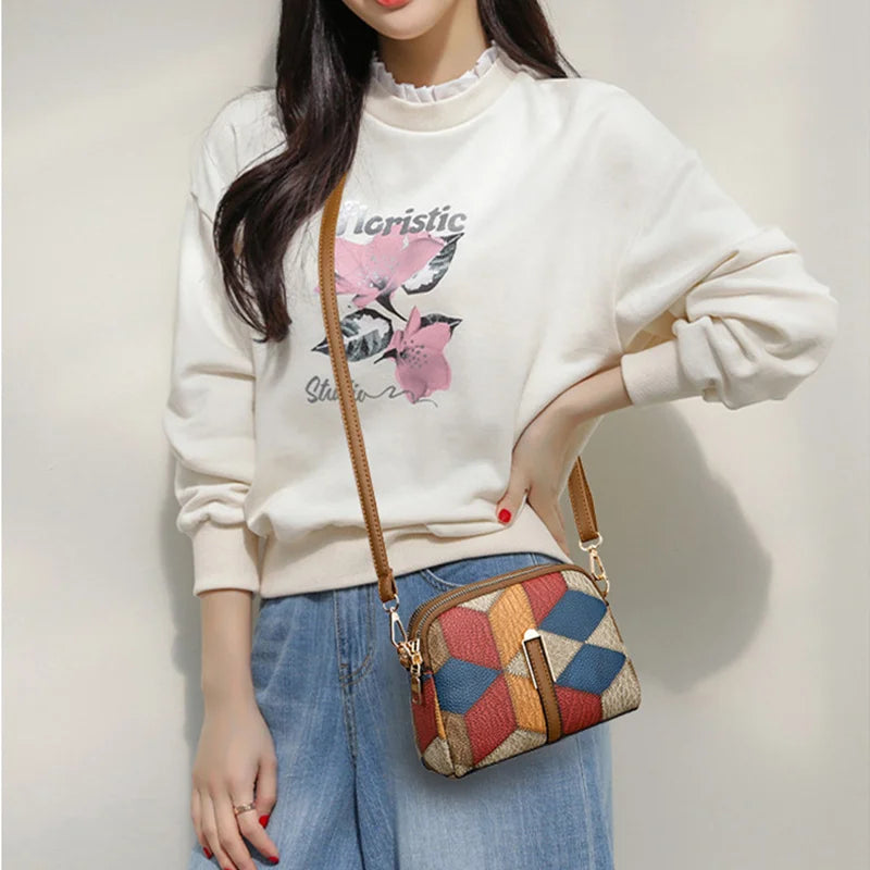 Luxury Plaid Shoulder Bag
