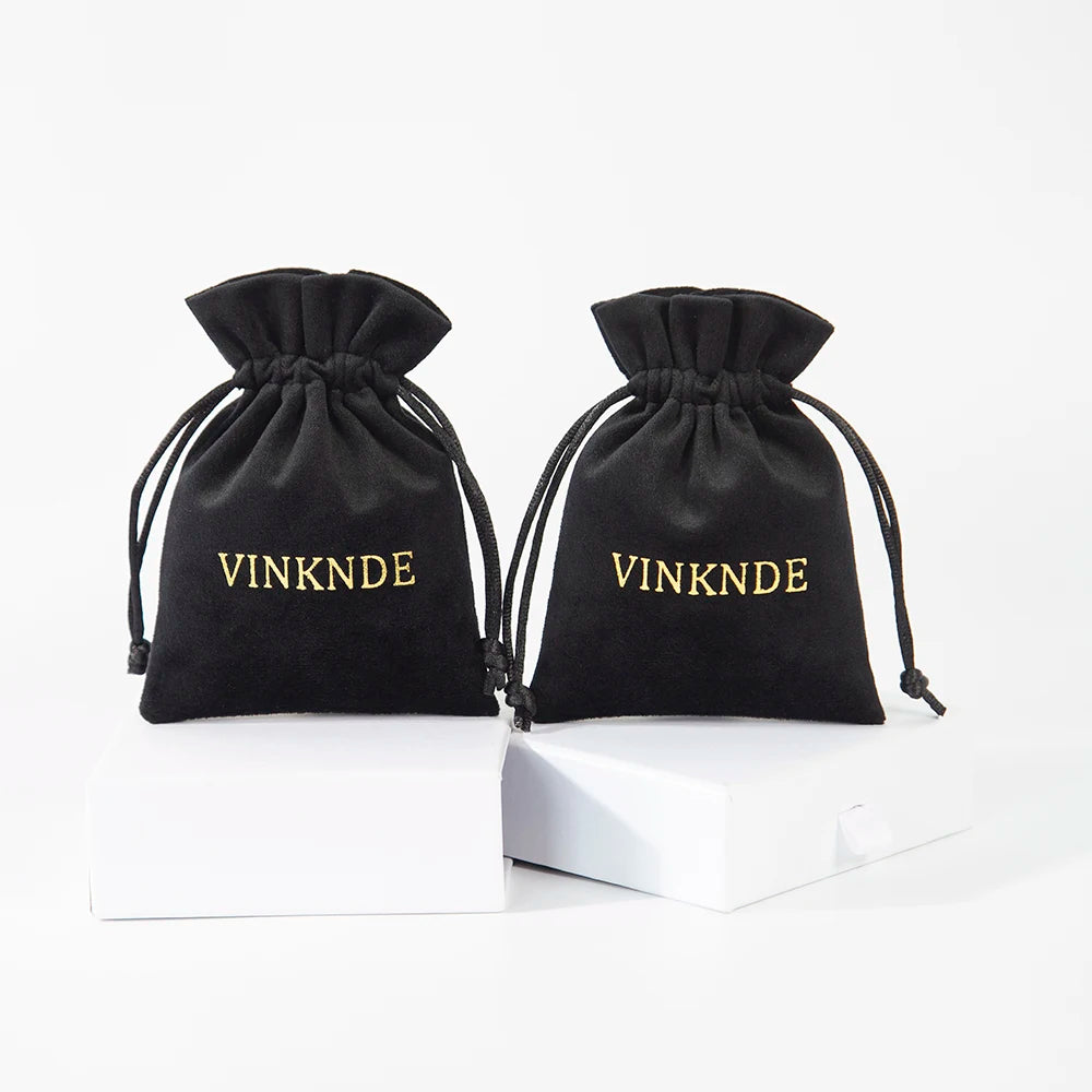 100Pack Kraft Gift Bags with Handles Custom Logo 15x6 | Faeva London