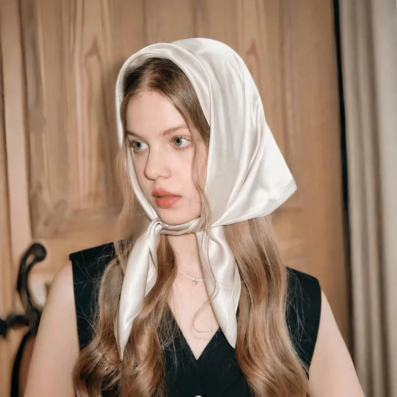 Satin Muslim Hijab Shawl | Faeva London