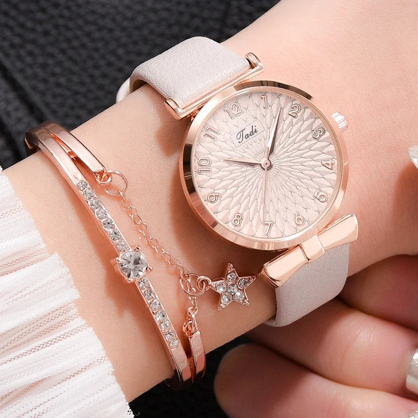 Luxury Women Bracelet Quartz Watches For Women Magnetic Watch Ladies Sports Dress Pink Dial Wrist Watch Clock