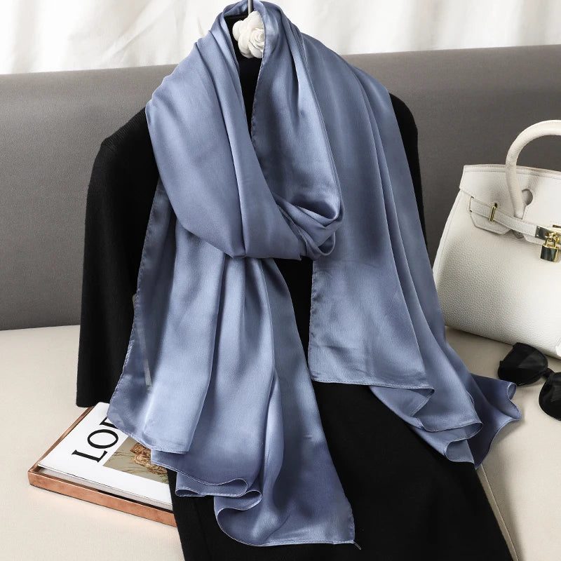 Satin Muslim Hijab Shawl | Faeva London