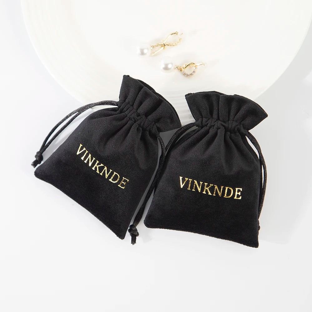 100Pack Kraft Gift Bags with Handles Custom Logo 15x6 | Faeva London