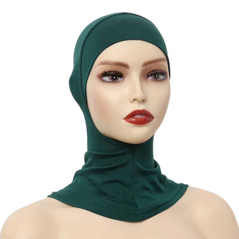 Muslim Women Inner Hijabs Caps Cotton Underscarf Head Cover Islamic Ninja Hijab Scarf Hat Turban Cap Bonnet Nightcaps